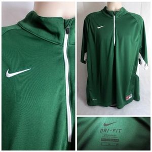Nike Dry Fit Golf 1/2 Zip Green XL Men Shirt
